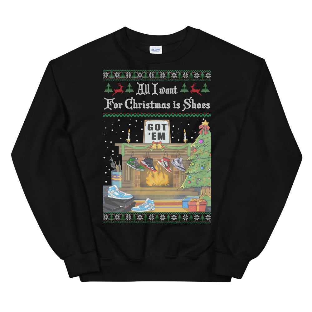 All I Want For Xmas Is Zeke Sweater - Unisex Basic Promo Crewneck Sweatshirt